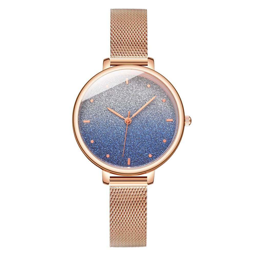 Starry Quartz Mesh Watch - Luxevoix