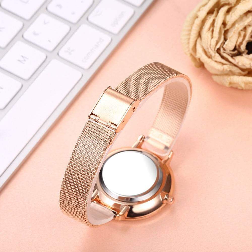 Starry Quartz Mesh Watch - Luxevoix