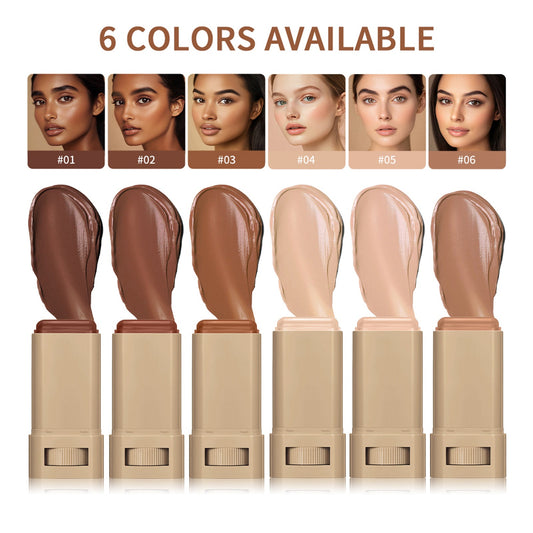 Colored Solid Essence Foundation Stick  Brightens And Moisturizes Without Fake White A smooth And Natural Touch Brightens The Skin Tone Lasting Concealer And Moisturizing Foundation