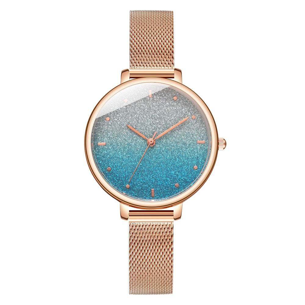 Starry Quartz Mesh Watch - Luxevoix