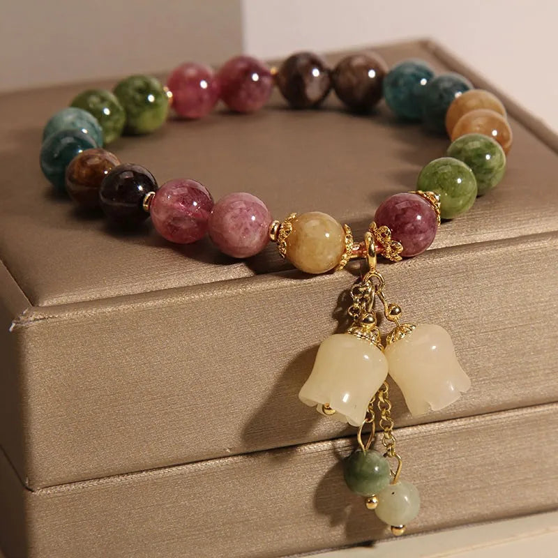 Natural Beaded Stone Bracelet - Free Delivery Included