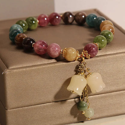 Natural Beaded Stone Bracelet - Free Delivery Included