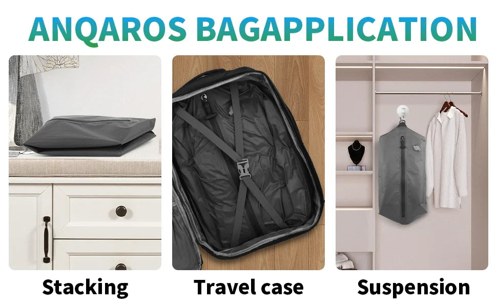 Travel Vacuum Storage Bags with Inflate and Extract Air Pump