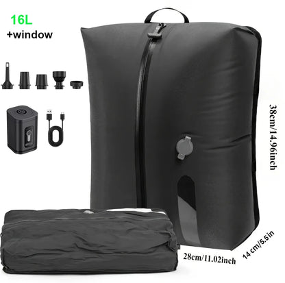 Travel Vacuum Storage Bags with Inflate and Extract Air Pump
