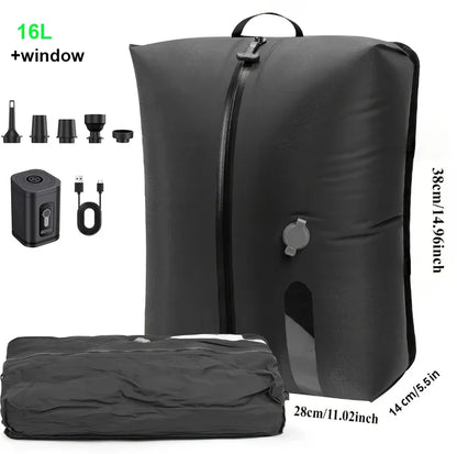 Travel Vacuum Storage Bags with Inflate and Extract Air Pump