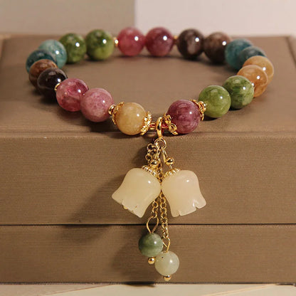Natural Beaded Stone Bracelet - Free Delivery Included