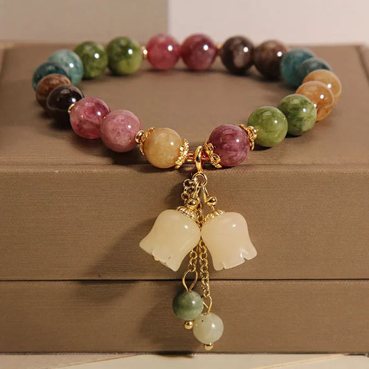 Natural Beaded Stone Bracelet - Free Delivery Included