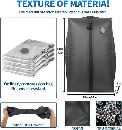 Travel Vacuum Storage Bags with Inflate and Extract Air Pump