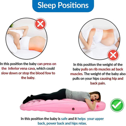 Bump-Support Inflatable Prenatal Yoga Mat