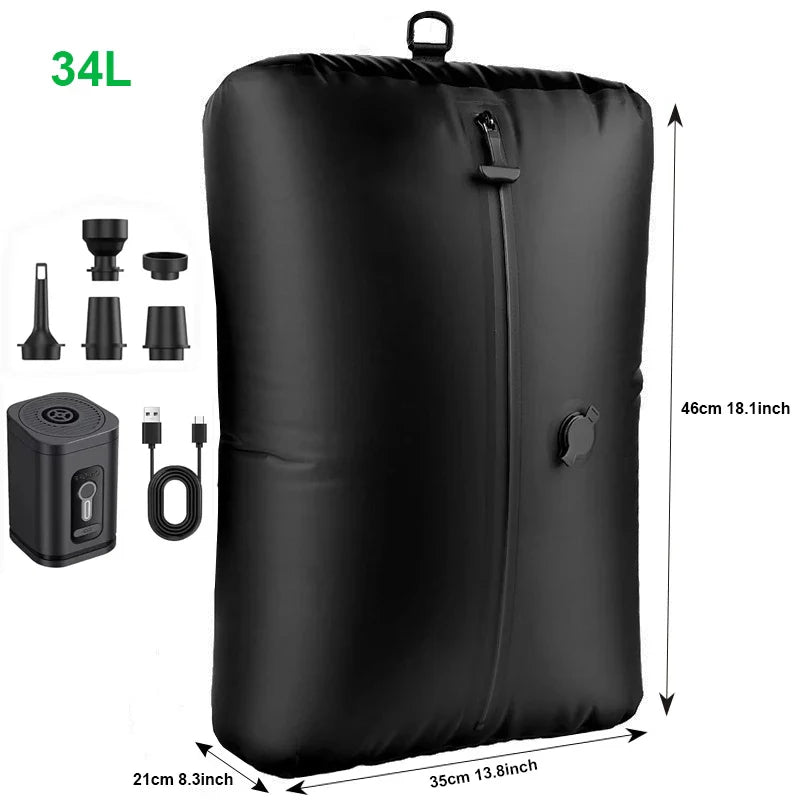Travel Vacuum Storage Bags with Inflate and Extract Air Pump