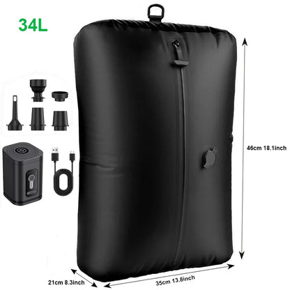 Travel Vacuum Storage Bags with Inflate and Extract Air Pump