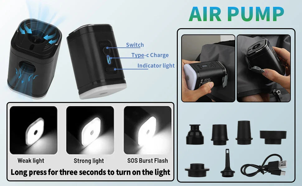Travel Vacuum Storage Bags with Inflate and Extract Air Pump