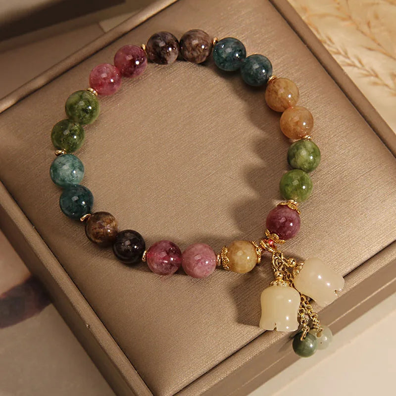 Natural Beaded Stone Bracelet - Free Delivery Included