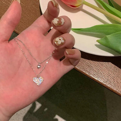 New Wine Red Cherry Gold Colour Pendant Necklace For Women Personality Fashion Necklace Wedding Jewelry Birthday Gifts