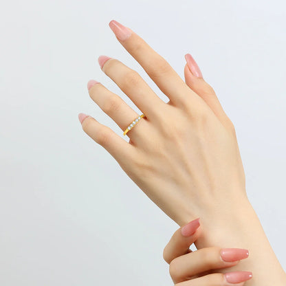 Gold Ring Real Gold Moissanite Stone Luxury Jewelry Certified 18k