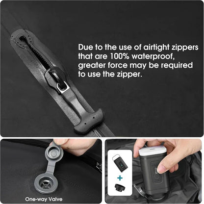 Travel Vacuum Storage Bags with Inflate and Extract Air Pump