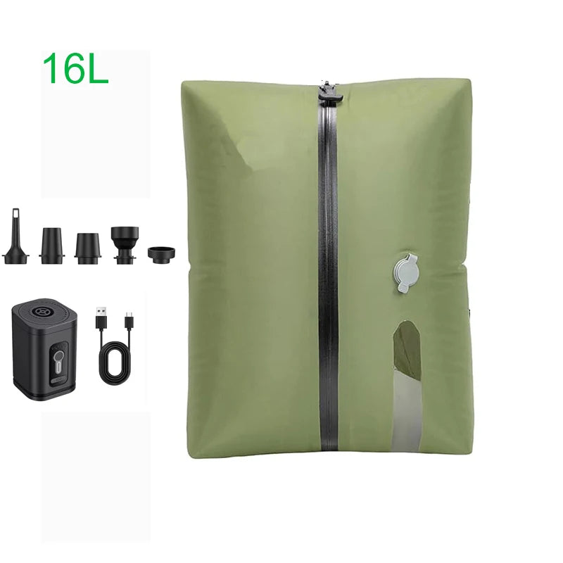Travel Vacuum Storage Bags with Inflate and Extract Air Pump